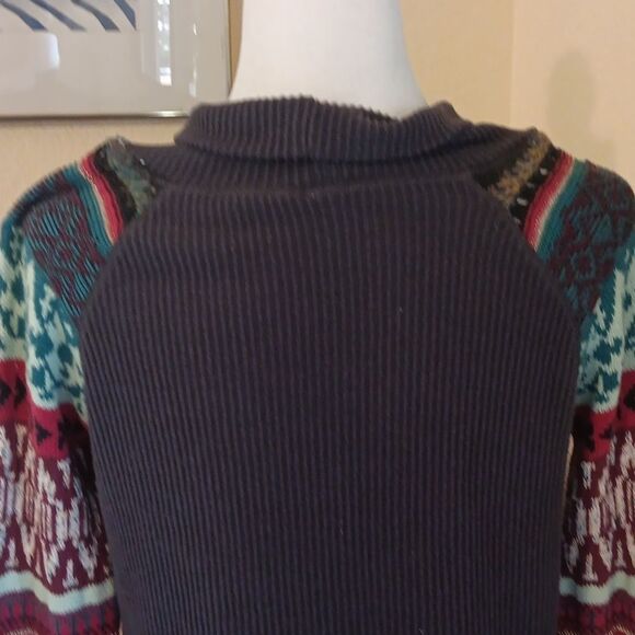 Free People Prism Thermal Multicolor Patterned Women's Sweater - Picture 8 of 14